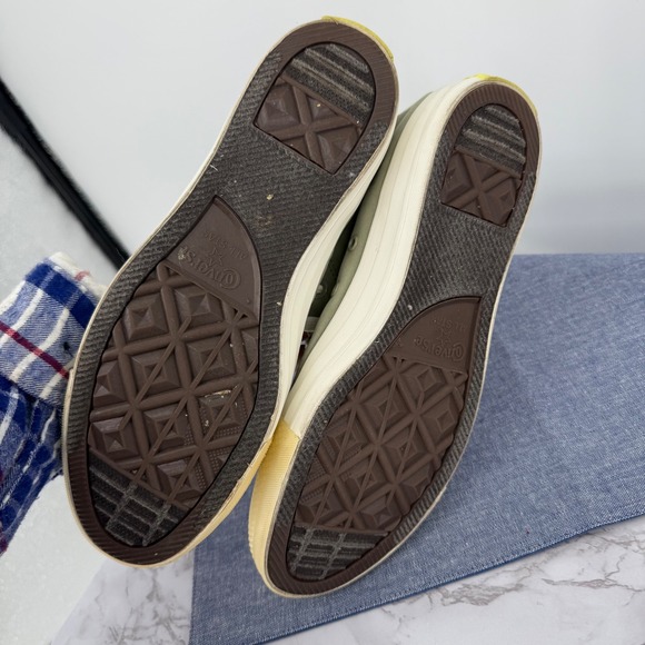 Converse Chuck Taylor All Star High Top Olive Green Sneakers 10 Retro Streetwear - Picture 7 of 8